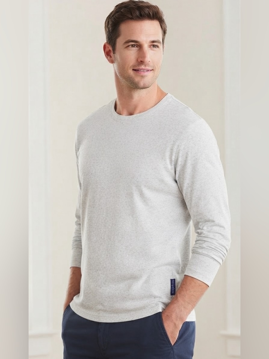 Vineyard Vines Heather Gray Waffle Knit Long Sleeve Crewneck Xl Rare